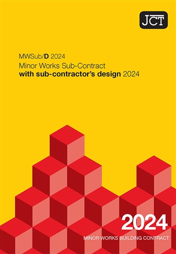 Minor Works Sub-Contract with sub-contractor's design (MWSub/D 2024)