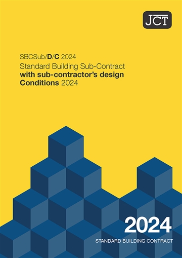 Standard Building Sub-Contract with sub-contractor's design Conditions (SBCSub/D/C 2024)