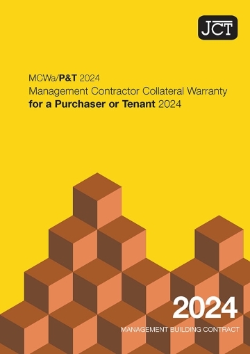 Management Contractor Collateral Warranty for a Purchaser or Tenant (MCWa/P&T 2024)