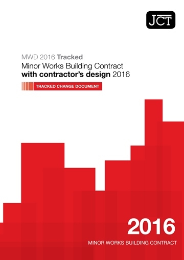 Minor Works Building Contract with contractor's design (MWD) Tracked Change Document